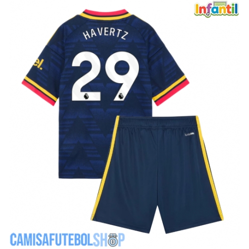 Camisa de time de futebol Arsenal Kai Havertz #29 Replicas 2º Equipamento Infantil 2026-27 Manga Curta (+ Calças curtas)